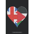 Independently published Planner: British Palestinian Flag United Heart Jigsaw Puzzle Flags Of Great Britain Palestine