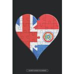 Independently published Planner: British Paraguayan Flag United Heart Jigsaw Puzzle Flags Of Great Britain Paraguay