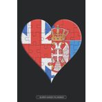 Independently published Planner: British Serbian Flag United Heart Jigsaw Puzzle Flags Of Great Britain Serbia