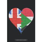 Independently published Planner: British Sudanese Flag United Heart Jigsaw Puzzle Flags Of Great Britain Sudan
