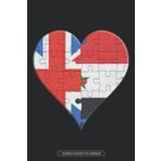 Independently published Planner: British Syrian Flag United Heart Jigsaw Puzzle Flags Of Great Britain Syria