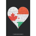Independently published Planner: Canadian Hungarian Flag United Heart Jigsaw Puzzle Flags Of Canada Hungary