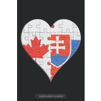 Independently published Planner: Canadian Slovakian Flag United Heart Jigsaw Puzzle Flags Of Canada Slovakia