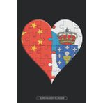 Independently published Planner: Chinese Galician Flag United Heart Jigsaw Puzzle Flags Of China Galicia