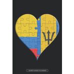 Independently published Planner: Colombian Barbadian Flag United Heart Jigsaw Puzzle Flags Of Colombia Barbados