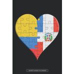 Independently published Planner: Colombian Dominican Flag United Heart Jigsaw Puzzle Flags Of Colombia Dominican Republic