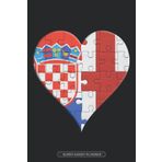 Independently published Planner: Croatian English Flag United Heart Jigsaw Puzzle Flags Of Croatia England
