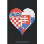 Independently published Planner: Croatian Slovakian Flag United Heart Jigsaw Puzzle Flags Of Croatia Slovakia