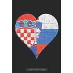 Independently published Planner: Croatian Slovenian Flag United Heart Jigsaw Puzzle Flags Of Croatia Slovenia
