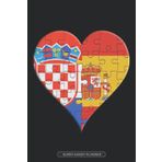 Independently published Planner: Croatian Spanish Flag United Heart Jigsaw Puzzle Flags Of Croatia Spain