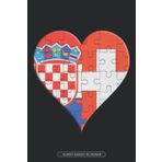 Independently published Planner: Croatian Swiss Flag United Heart Jigsaw Puzzle Flags Of Croatia Switzerland