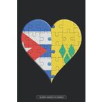 Independently published Planner: Cuban Saint Vincentian Flag United Heart Jigsaw Puzzle Flags Of Cuba St Vincent And The Grenadines