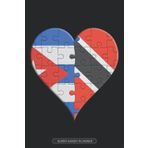 Independently published Planner: Cuban Trinidadian And Tobagoan Flag United Heart Jigsaw Puzzle Flags Of Cuba Trinidad And Tobago