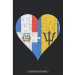 Independently published Planner: Dominican Barbadian Flag United Heart Jigsaw Puzzle Flags Of Dominican Republic Barbados