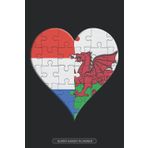 Independently published Planner: Dutch Welsh Flag United Heart Jigsaw Puzzle Flags Of Netherlands Wales