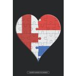 Independently published Planner: English Dutch Flag United Heart Jigsaw Puzzle Flags Of England Netherlands