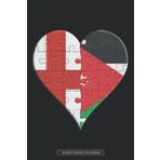 Independently published Planner: English Jordanian Flag United Heart Jigsaw Puzzle Flags Of England Jordan