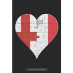 Independently published Planner: English Maltese Flag United Heart Jigsaw Puzzle Flags Of England Malta