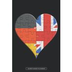 Independently published Planner: German British Flag United Heart Jigsaw Puzzle Flags Of Germany United Kingdom