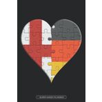 Independently published Planner: German English Flag United Heart Jigsaw Puzzle Flags Of Germany England
