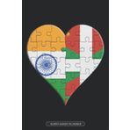 Independently published Planner: Indian Basque Flag United Heart Jigsaw Puzzle Flags Of India Bilbao