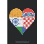 Independently published Planner: Indian Croatian Flag United Heart Jigsaw Puzzle Flags Of India Croatia