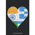 Independently published Planner: Indian Greek Flag United Heart Jigsaw Puzzle Flags Of India Greece