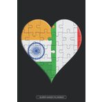 Independently published Planner: Indian Italian Flag United Heart Jigsaw Puzzle Flags Of India Italy