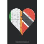 Independently published Planner: Ireland Trinidad And Tobago Jigsaw Heart Design Combined Flags For Irish Trinidadian And Tobagoan