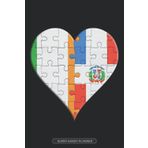 Independently published Planner: Irish Dominican Flag United Heart Jigsaw Puzzle Flags Of Ireland Dominican Republic