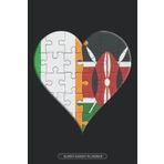 Independently published Planner: Irish Kenyan Flag United Heart Jigsaw Puzzle Flags Of Ireland Kenya