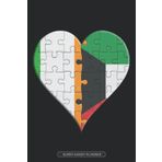 Independently published Planner: Irish Kuwaiti Flag United Heart Jigsaw Puzzle Flags Of Ireland Kuwait