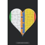 Independently published Planner: Irish Romanian Flag United Heart Jigsaw Puzzle Flags Of Ireland Romania