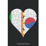 Independently published Planner: Irish South Korean Flag United Heart Jigsaw Puzzle Flags Of Ireland South Korea