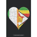 Independently published Planner: Irish Zimbabwean Flag United Heart Jigsaw Puzzle Flags Of Ireland Zimbabwe