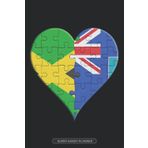 Independently published Planner: Jamaican Montserratian Flag United Heart Jigsaw Puzzle Flags Of Jamaica Montserrat