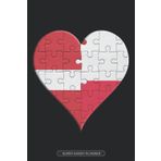 Independently published Planner: Latvian Polish Flag United Heart Jigsaw Puzzle Flags Of Latvia Poland