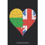 Independently published Planner: Lithuanian British Flag United Heart Jigsaw Puzzle Flags Of Lithuania United Kingdom