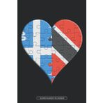 Independently published Planner: Martiniquais Trinidadian And Tobagoan Flag United Heart Jigsaw Puzzle Flags Of Martinique Trinidad And Tobago