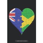 Independently published Planner: New Zealander Jamaican Flag United Heart Jigsaw Puzzle Flags Of New Zealand Jamaica