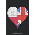 Independently published Planner: Polish British Flag United Heart Jigsaw Puzzle Flags Of Poland Great Britain
