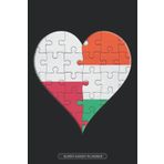Independently published Planner: Polish Hungarian Flag United Heart Jigsaw Puzzle Flags Of Poland Hungary