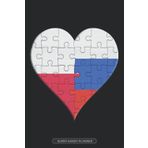Independently published Planner: Polish Russian Flag United Heart Jigsaw Puzzle Flags Of Poland Russia