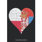 Independently published Planner: Polish Serbian Flag United Heart Jigsaw Puzzle Flags Of Poland Serbia