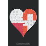 Independently published Planner: Polish Swiss Flag United Heart Jigsaw Puzzle Flags Of Poland Switzerland