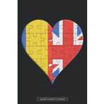 Independently published Planner: Romanian British Flag United Heart Jigsaw Puzzle Flags Of Romania United Kingdom