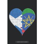 Independently published Planner: Scottish Ethiopian Flag United Heart Jigsaw Puzzle Flags Of Scotland Ethiopia