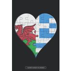 Independently published Planner: Welsh Greek Flag United Heart Jigsaw Puzzle Flags Of Wales Greece