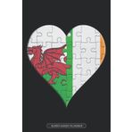 Independently published Planner: Welsh Irish Flag United Heart Jigsaw Puzzle Flags Of Wales Ireland