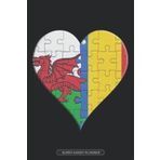 Independently published Planner: Welsh Romanian Flag United Heart Jigsaw Puzzle Flags Of Wales Romania